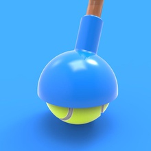 1 wheeler tennis-ball-Spielzeug - Spielzeug Juli wta2016 3d print model - Mito3D