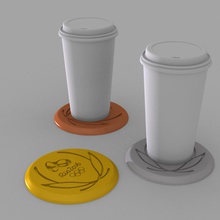 2016 di rio medaglia bevanda coaster articoli per la casa rio2016 3d print model - Mito3D