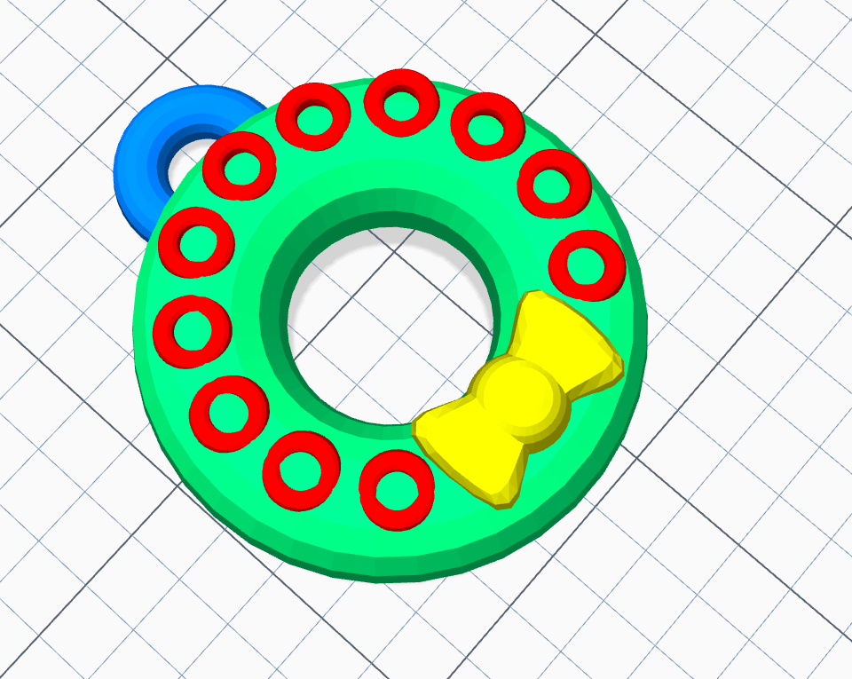 3d kit-circle ornament 2 toys 3D print model - Mito3D