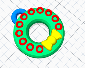 3d-kit-Kreis-ornament 2 - Spielzeug 3d print model - Mito3D