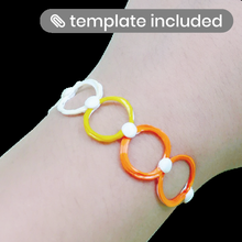 3d pen bracelets stencil cool template 3d print model - Mito3D