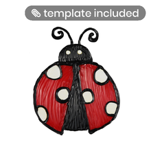 3d pen lady bug stencil animal cool template 3d print model - Mito3D