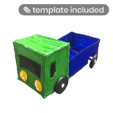 3d pen mini truck stencil car cool template 3d print model - Mito3D