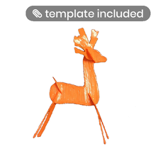 3d pen reindeer stencil animal cool template 3d print model - Mito3D
