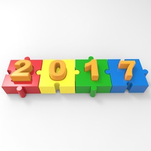 3d puzzle 2017 new year b toys jigsaw 3d print model - Mito3D