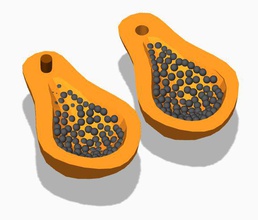 3dkit de fruits papaye les jouets d'affichage la xyzmaker 3d print model - Mito3D