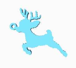 3dkit - noël renne art les fêtes de rennes d'arbre en arbre 3d print model - Mito3D