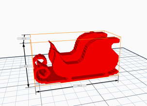 3dkit - christmas -holder housewares decor low poly sleigh tissue holder toy 3d print model - Mito3D