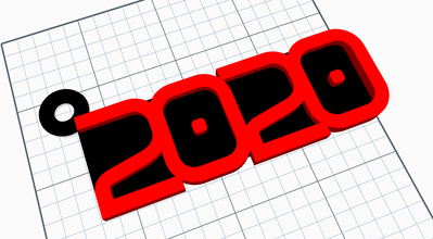 Anahtarlık 3dkit - yeni yıl sanat 2020 sıçan 3d print model - Mito3D