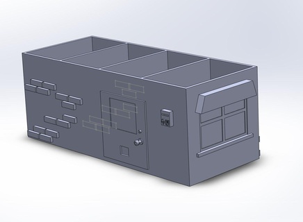 4 Zelle Korb 3d print model - Mito3D