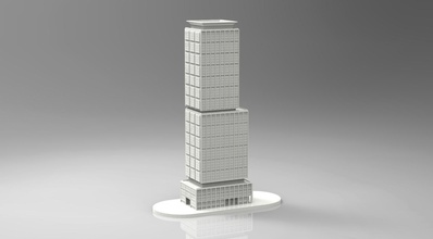 50 metre hudson new york eğitim bina hudsons yeni kule 3d print model - Mito3D