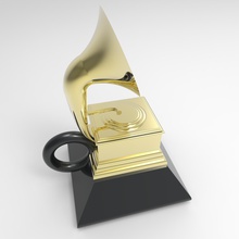 59 ° annual grammy award portachiavi art awards keychain 3d print model - Mito3D