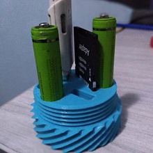 aaa battery holder gadgets box sd card smart usb stick xyzchallenge 3d print model - Mito3D