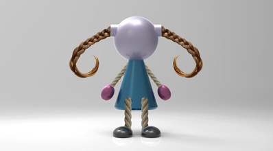 abnay - muñeca de cadenas los juguetes la las caracteres juguete 3d print model - Mito3D