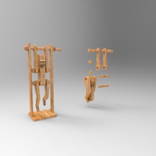 acrobat toys mechanical toy 3d print model - Mito3D