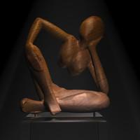statue africaine art - 3d print model - Mito3D