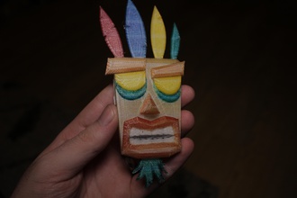 aku maske oyuncaklar renk crash bandicoot da vinci 3d print model - Mito3D