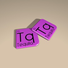 alcoholic beverage coaster - tequila housewares 3d print model - Mito3D