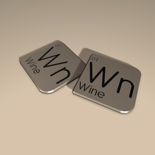 alcoholic beverage coaster - wine housewares 3d print model - Mito3D