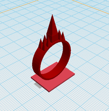 anillo ataque bestia moda 00001 3d print model - Mito3D