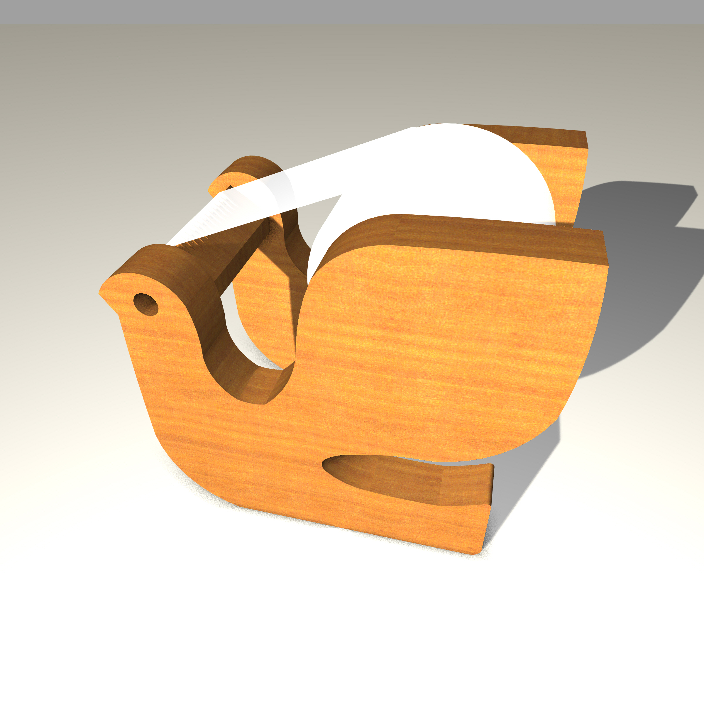 animal tape dispenser 5 office dove scotch 3D print model - Mito3D