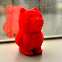 outro urso coração brinquedos 3d print model - Mito3D