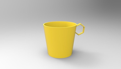 anti heat paper cup holder office 3d print model - Mito3D