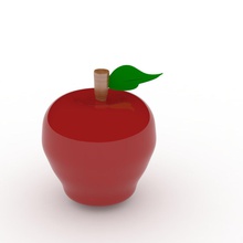 apple - Spielzeug 3d print model - Mito3D