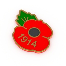 armistice day 1914 poppy badge fashion armisticeday remembranceday 3d print model - Mito3D