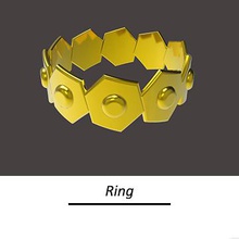 art ring fashion accesorries jewelry wearable 3d print model - Mito3D