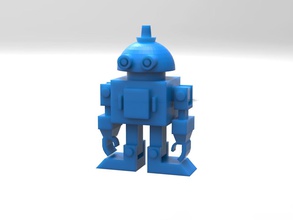 articulated robot toys one print time 3d print model - Mito3D