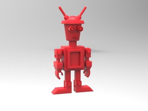 mafsallı robot oyuncaklar bir baskı zaman oyuncak 3d print model - Mito3D