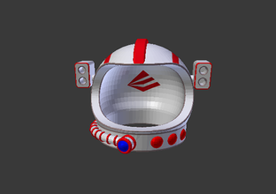 l'astronaute de casque les jouets couleur modèle le lego 3d print model - Mito3D