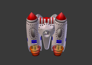 el astronauta de jetpack los juguetes color modelo lego 3d print model - Mito3D