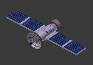astronaut satellite toys color model lego 3d print model - Mito3D