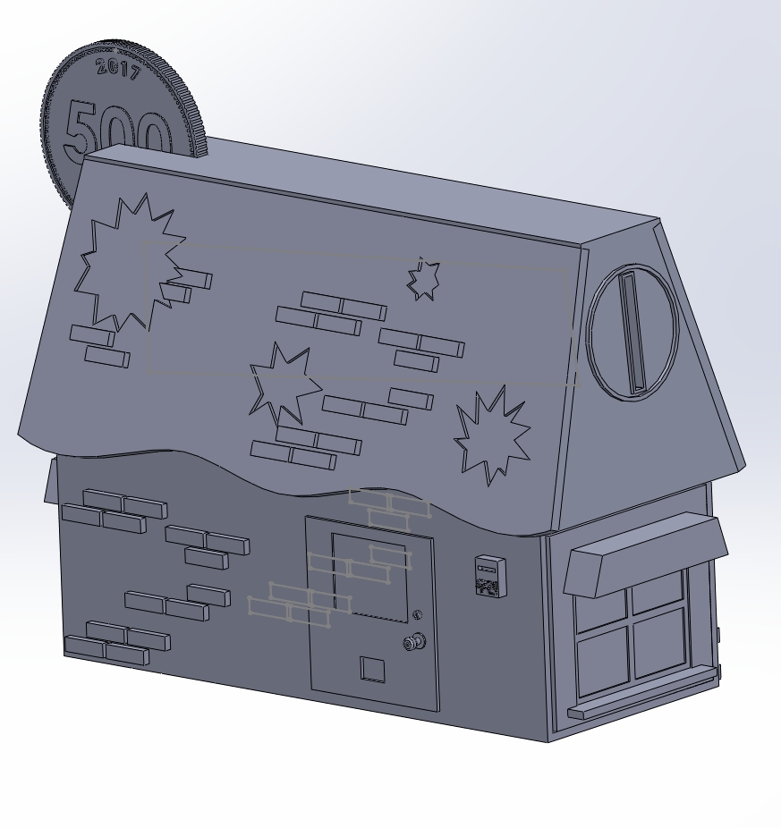 classificação automática de moeda bancária utilidades domésticas banco 3D print model - Mito3D