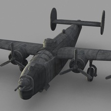 b-24 liberator i giocattoli fortezza volante liberatore piano aerei da guerra ww2 3d print model - Mito3D