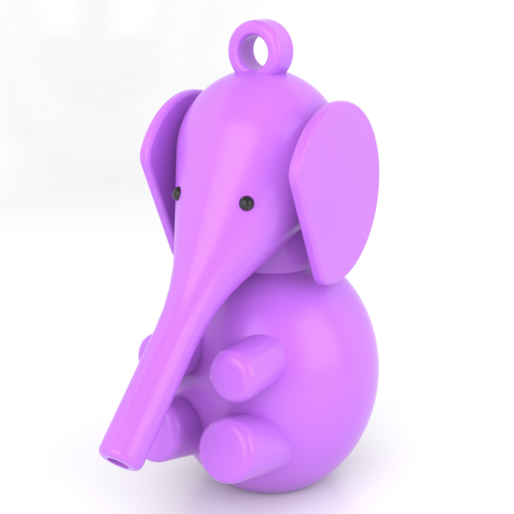 bebé elefante llavero art animal día el mundo 3D print model - Mito3D