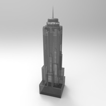 merkezi bir kule sanat ton 3d print model - Mito3D