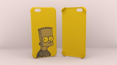 bart simpson 2 iphone 6 Fall gadgets Farbe simpsons 3d print model - Mito3D