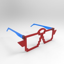 temel gözlüğü b moda aksesuar Bankası 3d print model - Mito3D