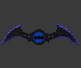 batarang 2 toys batman color mixed bag textures 3d print model - Mito3D