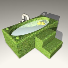 bathtub day housewares bath tub 3d print model - Mito3D