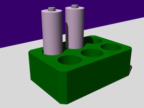 battery base housewares aa 3d print model - Mito3D