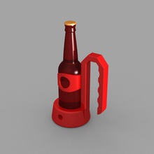 beer holder 1 housewares mug 3d print model - Mito3D
