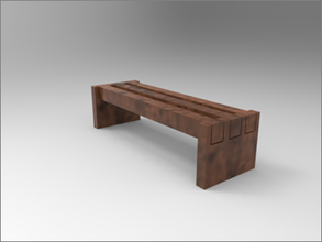 panchina i giocattoli legno 3d print model - Mito3D