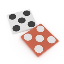 beverage coaster - dice housewares test rite 3d print model - Mito3D