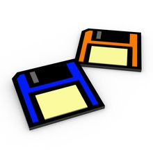 bevanda coaster - floppy disk articoli per la casa disco 3d print model - Mito3D