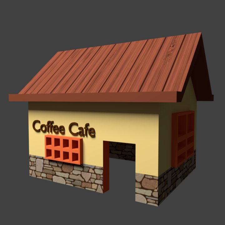 bg - monopoly - coffee shop toys coffee shop game game board miniature monopoly store toys 3D print model - Mito3D