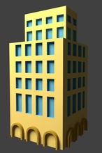 bg monopolio condominio 3 juguetes edificio juego tablero miniatura 3d print model - Mito3D